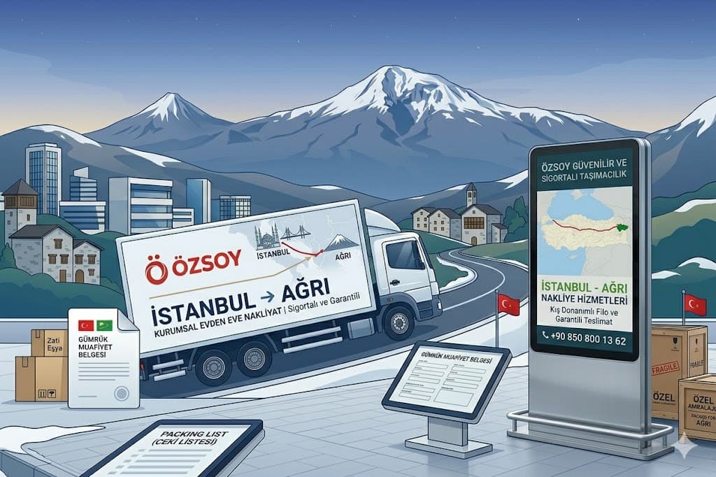 İstanbul Ağrı Evden Eve Nakliyat | Güvenli Taşımacılık