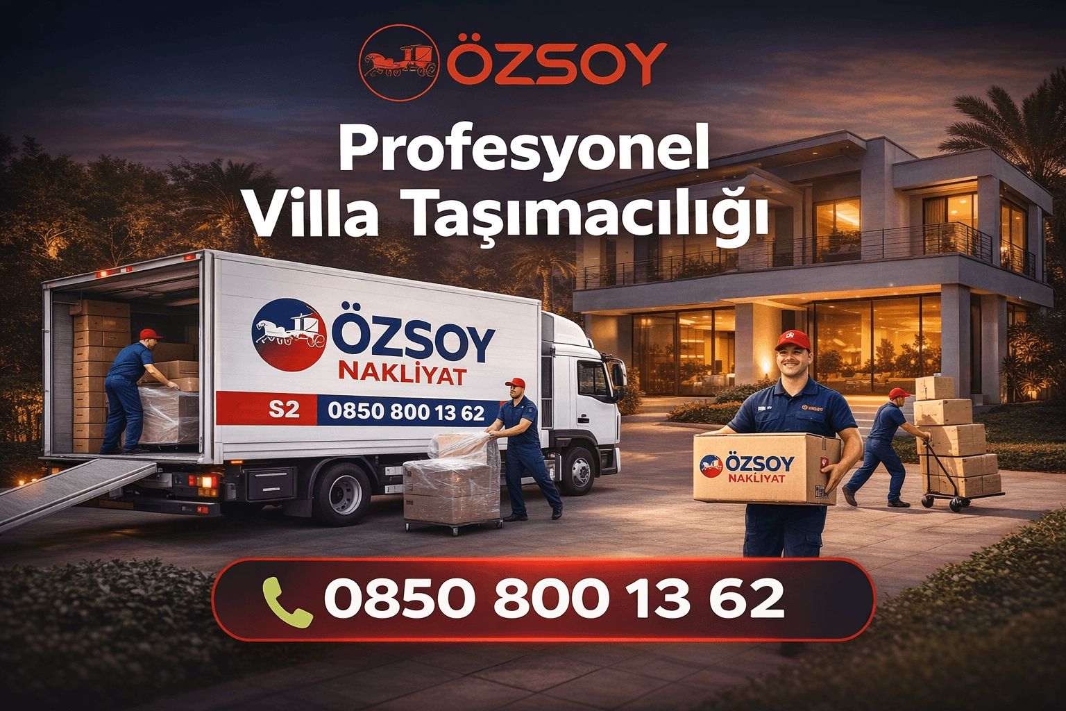 Villa Taşımacılığı Hizmeti | Özsoy Nakliyat