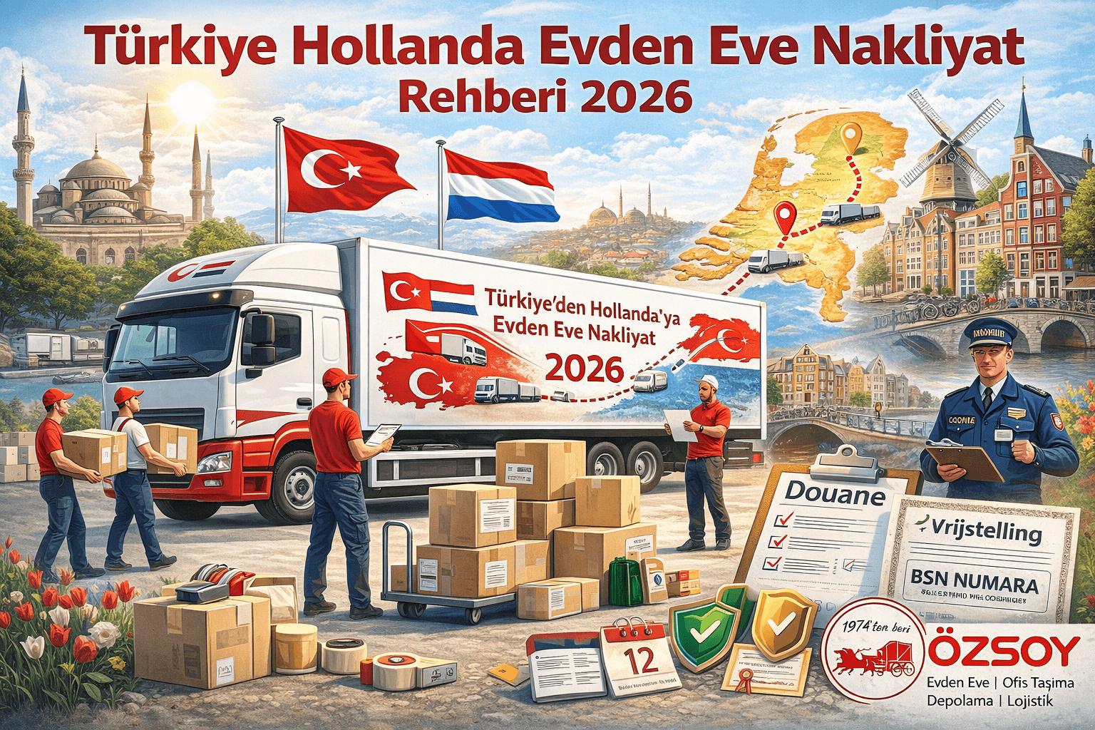 Türkiye Hollanda Evden Eve Nakliyat | Güvenli Taşıma