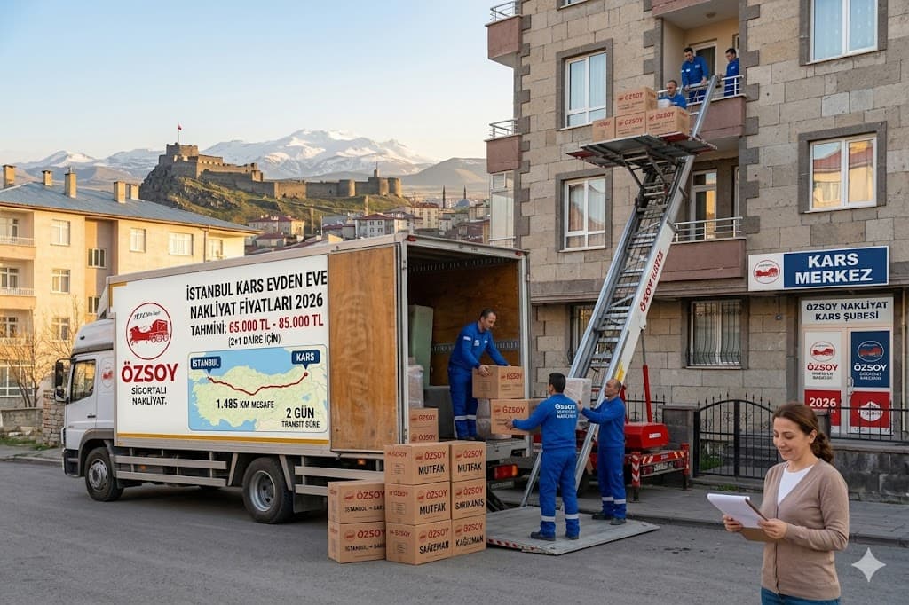İstanbul Kars Evden Eve Nakliyat Fiyatları 2026