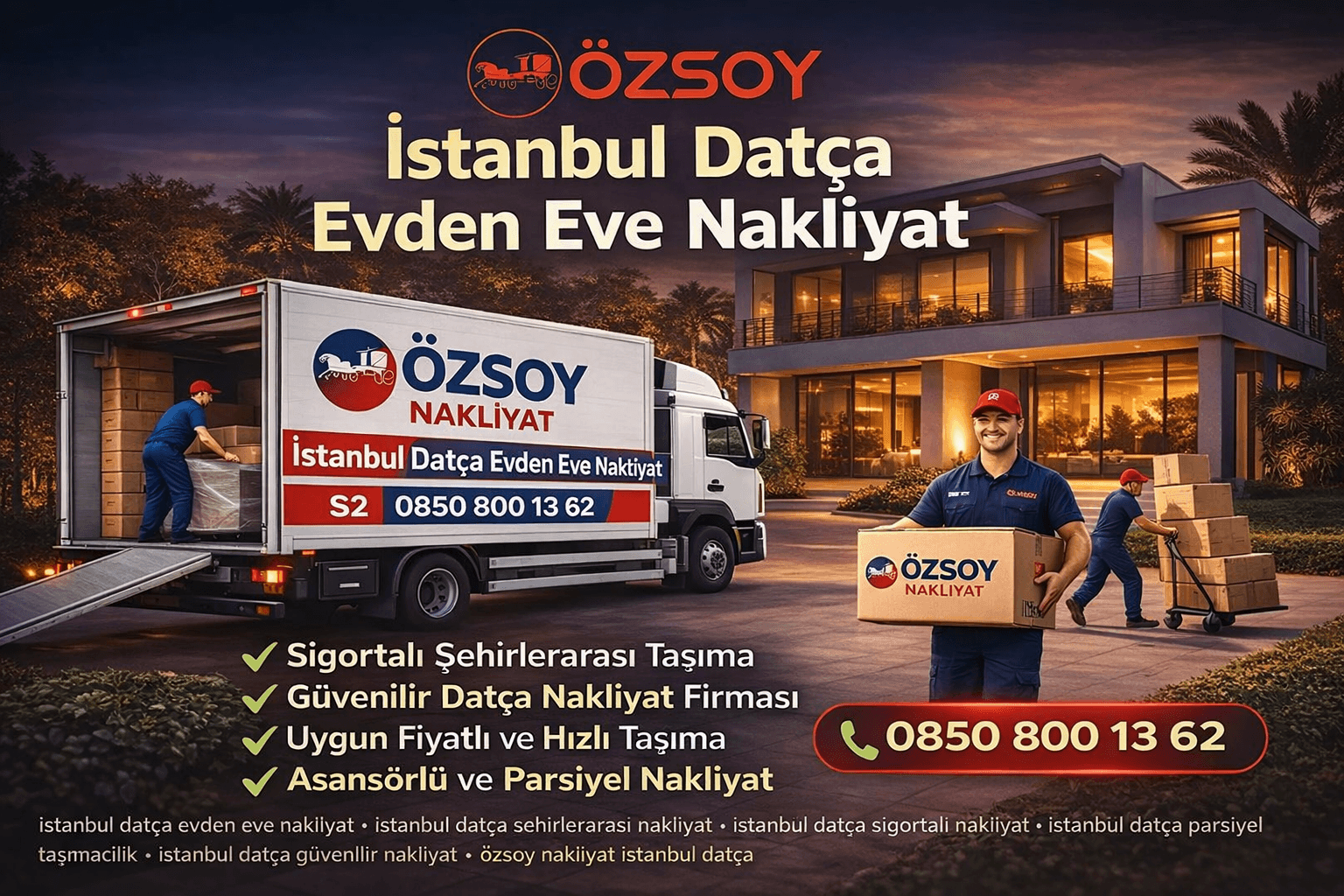 İstanbul Datça Evden Eve Nakliyat | Özsoy Nakliyat