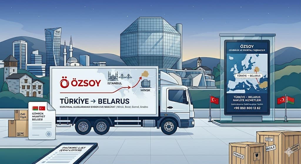 Türkiye Belarus Evden Eve Nakliyat | Zati Eşya Taşıma
