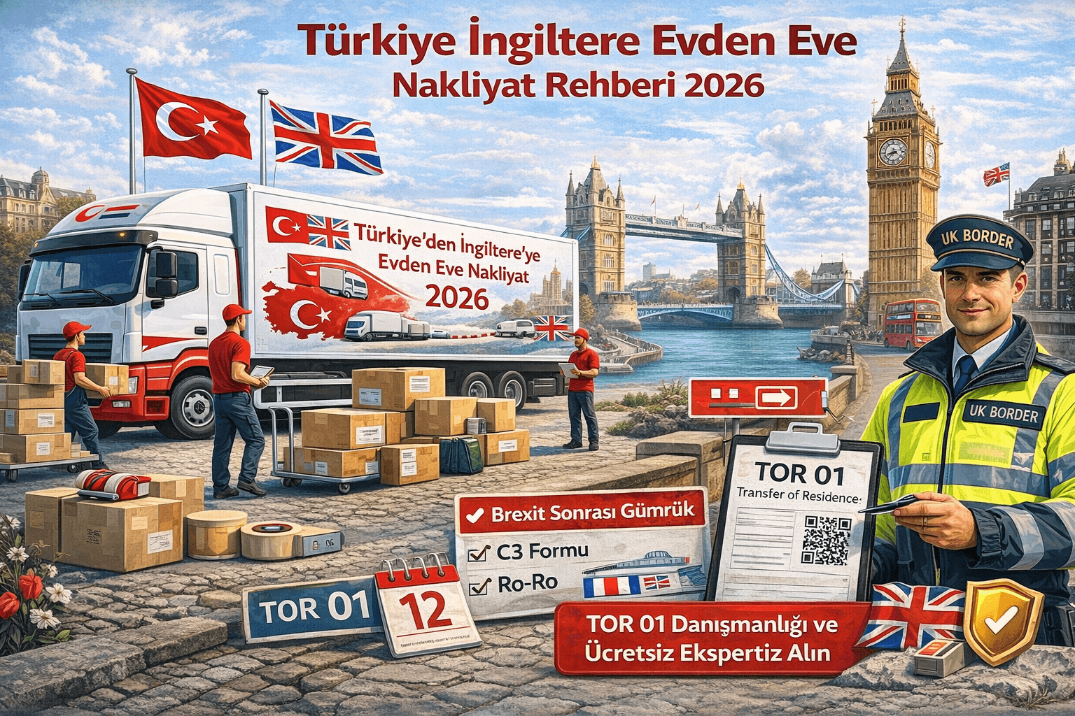 Türkiye İngiltere Evden Eve Nakliyat | Güvenli Taşıma