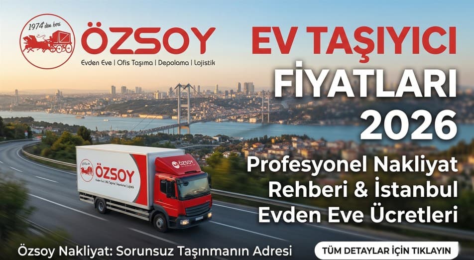Ev Taşıyıcı Fiyatları 2026 | İstanbul Evden Eve Nakliyat Ücretleri