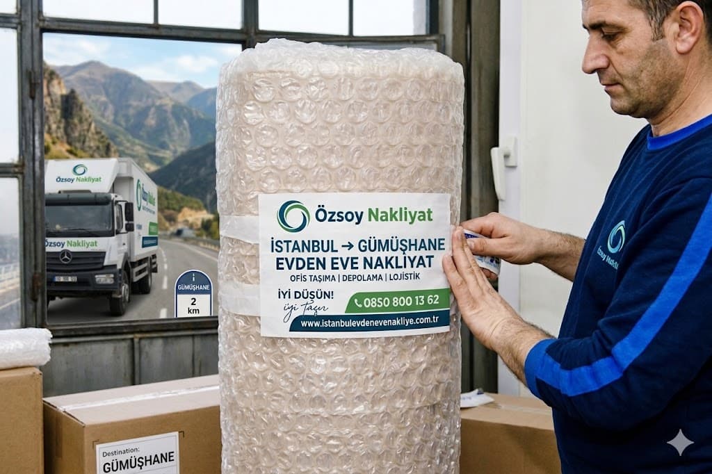 İstanbul Gümüşhane Evden Eve Nakliyat 2026 Fiyatları