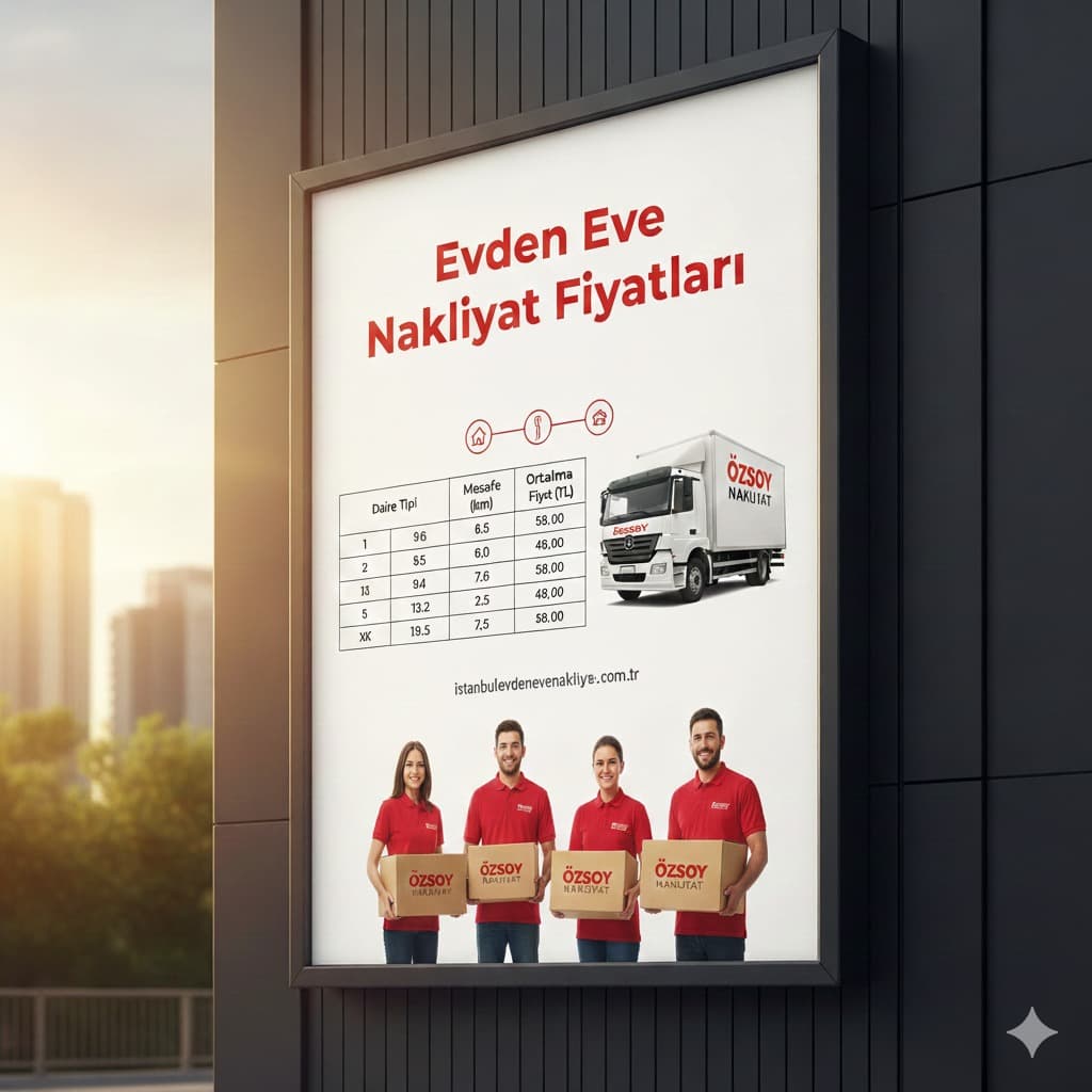 Evden Eve Nakliyat Fiyatları 2026 | Güncel Ev Taşıma Ücretleri