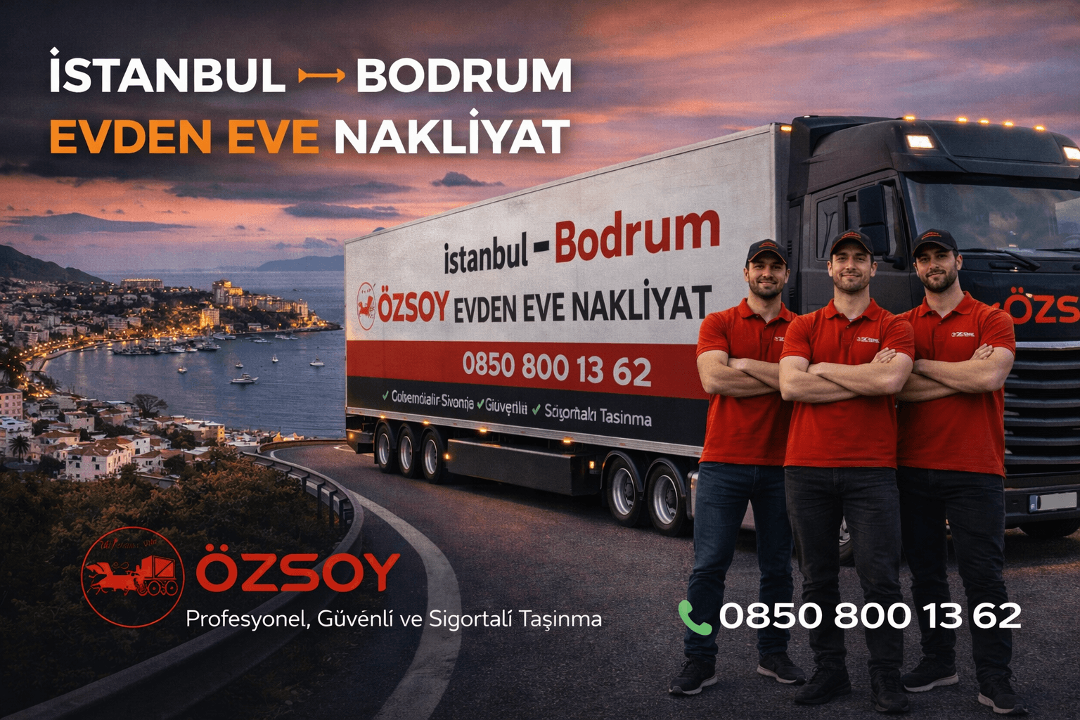 İstanbul Bodrum Evden Eve Nakliyat | Özsoy Nakliyat